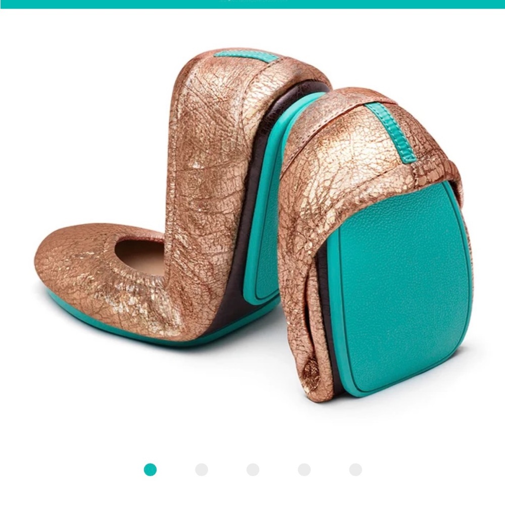 Tieks Rose Gold Foldable Flats